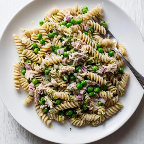 Lemony Tuna Pasta Salad