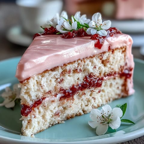 Spring Birthday Cake with Pastel Floral Buttercream, soft vanilla layers adorned with delicate buttercream flowers in pink, yellow, and lavender hues.