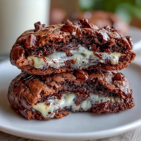 ALT image text: Dark chocolate vanilla cookies with a chewy center and rich cocoa flavor, inspired by the Shadow Milk Cookie, perfect for dessert lovers.