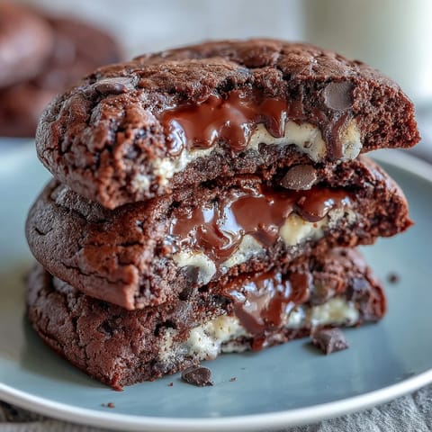 Dark Chocolate Vanilla Cookies
