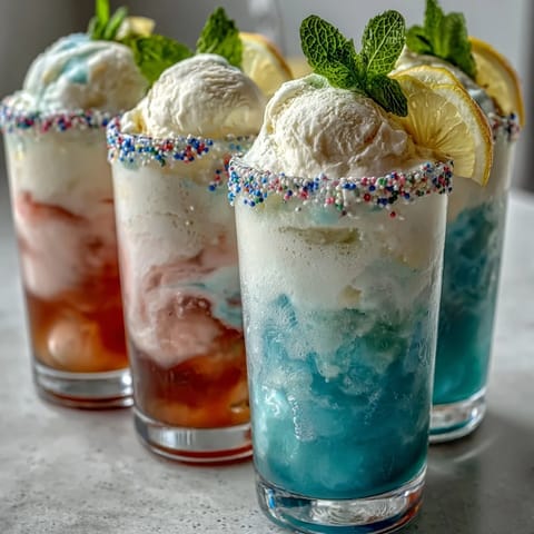 Cotton Candy Lemonade Float