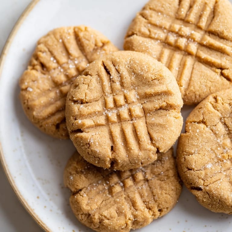 Golden and crispy edges frame soft peanut butter cookies, a simple treat made with love.