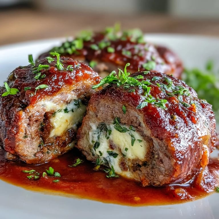 Golden seared Sicilian-Style Braciole resting in a Dutch oven with bubbling tomato sauce and fresh herbs.