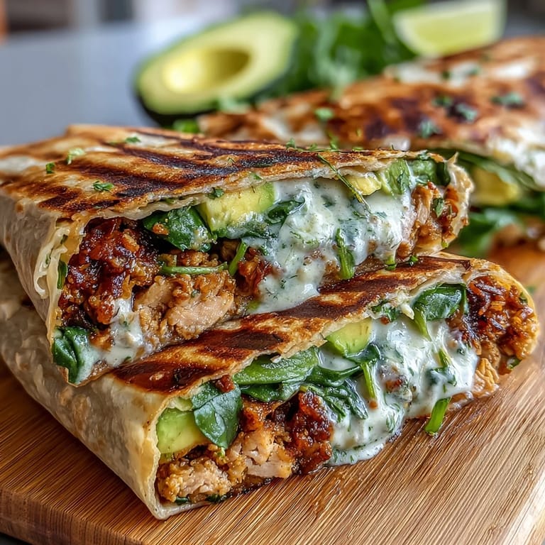 Delicious avocado tuna wraps featuring whole wheat tortillas, spinach, and a zesty lemon kick.